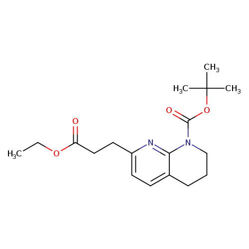 1-Boc-7-(3-ethoxy-3-oxopropyl)-3,4-dihydro-1,8-naphthyridine