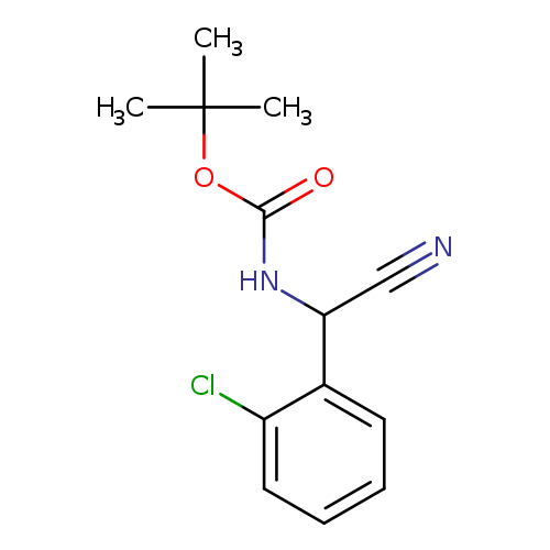 tert-butyl N-[(2-chlorophenyl)(cyano)methyl]carbamate
