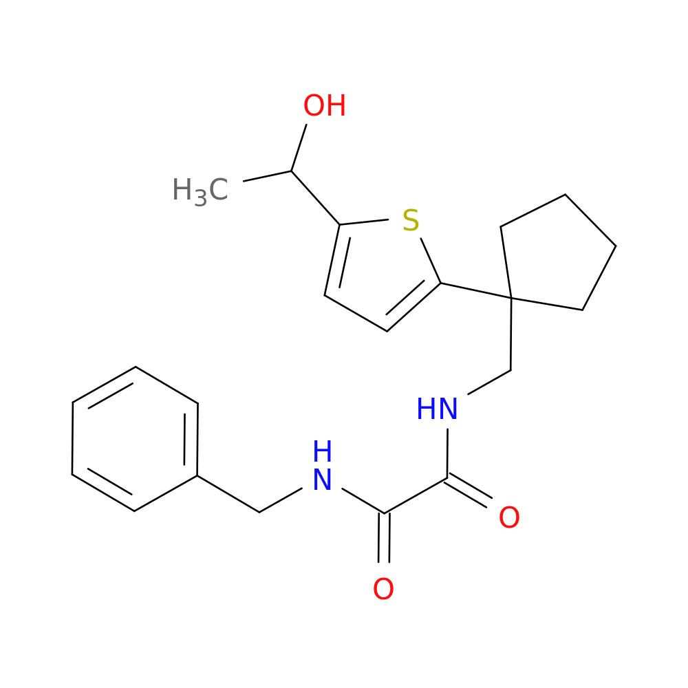 N'-benzyl-N-({1-[5-(1-hydroxyethyl)thiophen-2-yl]cyclopentyl}methyl)ethanediamide