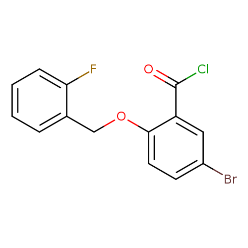 5-Bromo-2-[(2-fluorobenzyl)oxy]benzoyl chloride