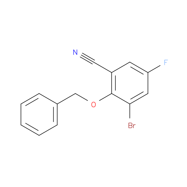 2-Benzyloxy-3-bromo-5-fluorobenzonitrile