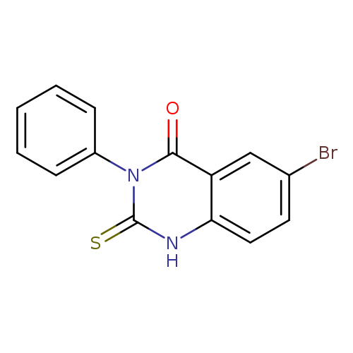 4(1H)-Quinazolinone, 6-bromo-2,3-dihydro-3-phenyl-2-thioxo-