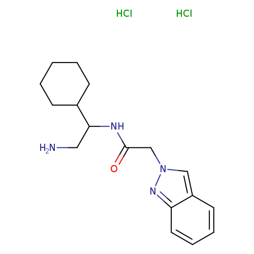 N-(2-amino-1-cyclohexylethyl)-2-(2H-indazol-2-yl)acetamidedihydrochloride