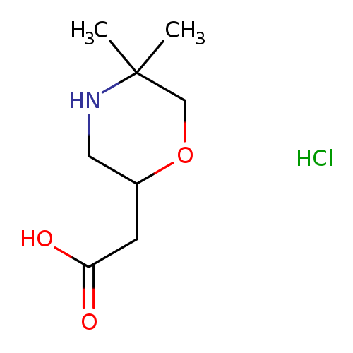 (5,5-Dimethyl-morpholin-2-yl)-aceticacidhydrochloride