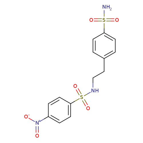 4-[2-(4-nitrobenzenesulfonamido)ethyl]benzene-1-sulfonamide