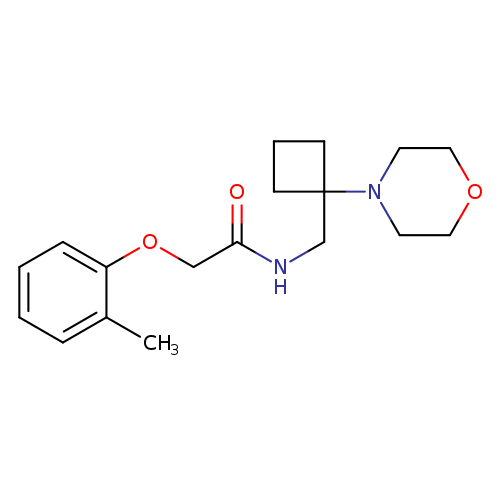 2-(2-methylphenoxy)-N-{[1-(morpholin-4-yl)cyclobutyl]methyl}acetamide