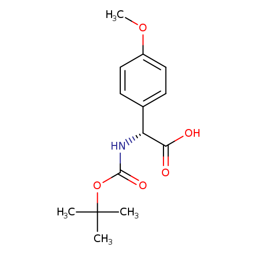 Benzeneacetic acid, α-[[(1,1-dimethylethoxy)carbonyl]amino]-4-methoxy-, (αR)-