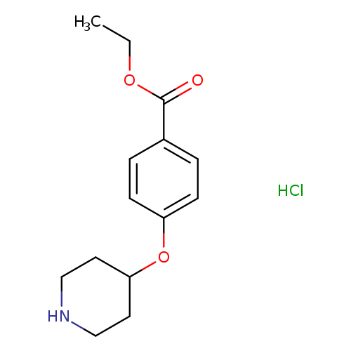 4-(4-PIPERIDINYLOXY)BENZOIC ACID ETHYL ESTER HCL