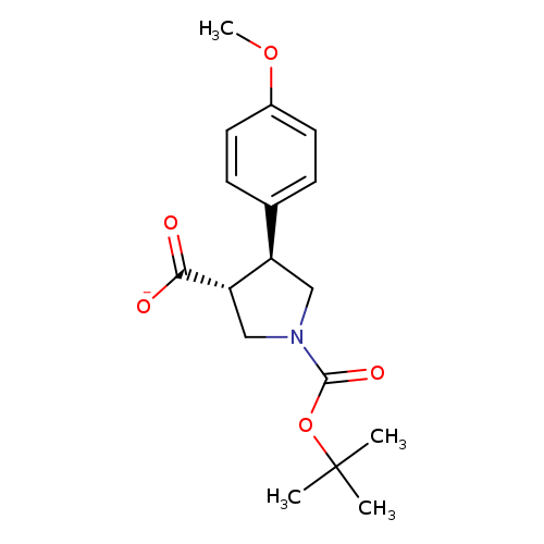 1,3-Pyrrolidinedicarboxylic acid, 4-(4-methoxyphenyl)-, 1-(1,1-dimethylethyl) ester, (3R,4S)-rel-