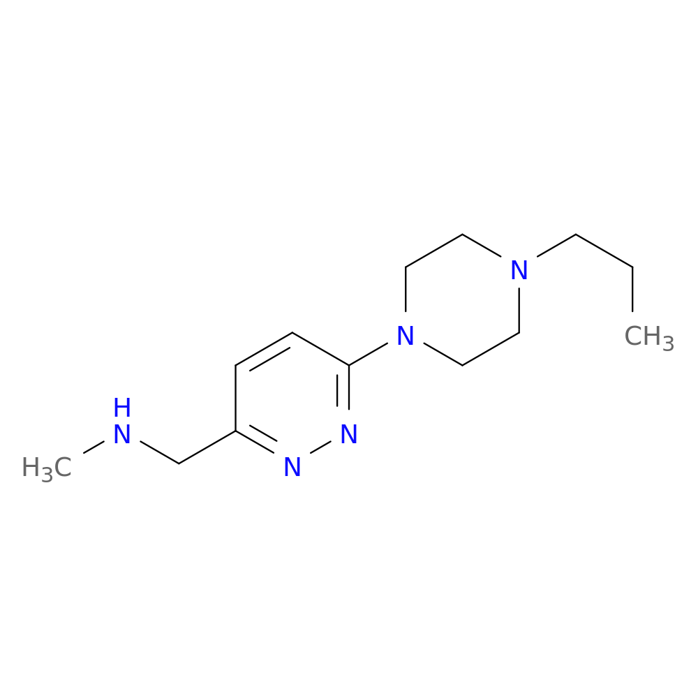 methyl({[6-(4-propylpiperazin-1-yl)pyridazin-3-yl]methyl})amine