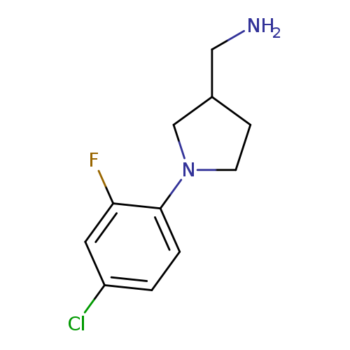 [1-(4-chloro-2-fluorophenyl)pyrrolidin-3-yl]methanamine