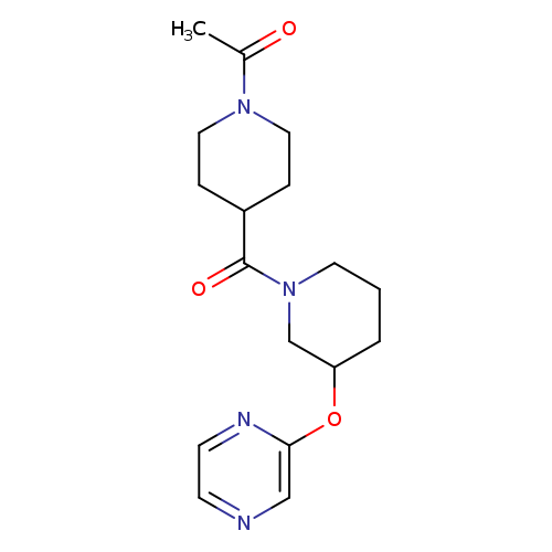 1-{4-[3-(pyrazin-2-yloxy)piperidine-1-carbonyl]piperidin-1-yl}ethan-1-one