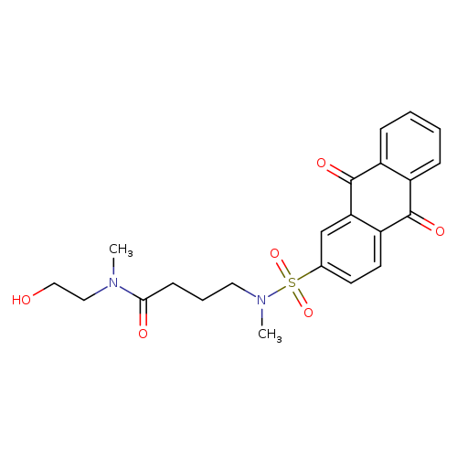 N-(2-hydroxyethyl)-N-methyl-4-(N-methyl9,10-dioxo-9,10-dihydroanthracene-2-sulfonamido)butanamide