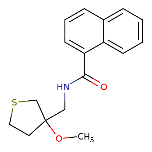 N-[(3-methoxythiolan-3-yl)methyl]naphthalene-1-carboxamide