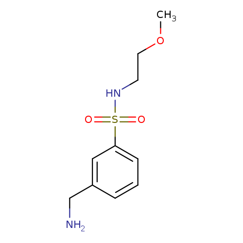 3-(aminomethyl)-N-(2-methoxyethyl)benzene-1-sulfonamide