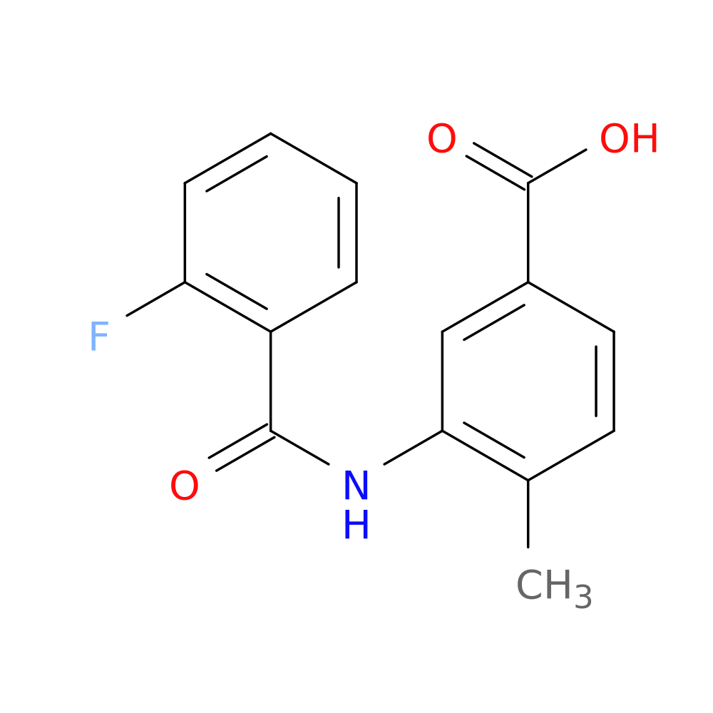 3-(2-fluorobenzamido)-4-methylbenzoic acid