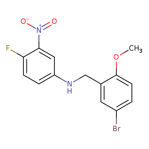 N-[(5-bromo-2-methoxyphenyl)methyl]-4-fluoro-3-nitroaniline