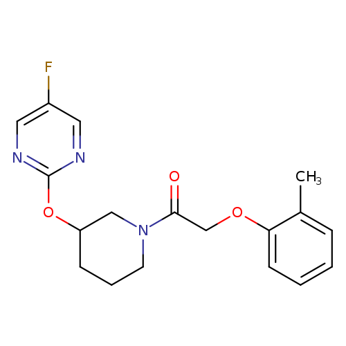 1-{3-[(5-fluoropyrimidin-2-yl)oxy]piperidin-1-yl}-2-(2-methylphenoxy)ethan-1-one