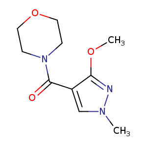 4-(3-methoxy-1-methyl-1H-pyrazole-4-carbonyl)morpholine