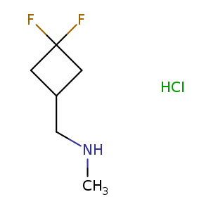 Cyclobutanemethanamine, 3,3-difluoro-N-methyl-, hydrochloride (1:1)