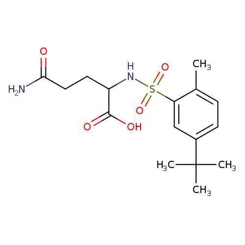 2-(5-tert-butyl-2-methylbenzenesulfonamido)-4-carbamoylbutanoic acid
