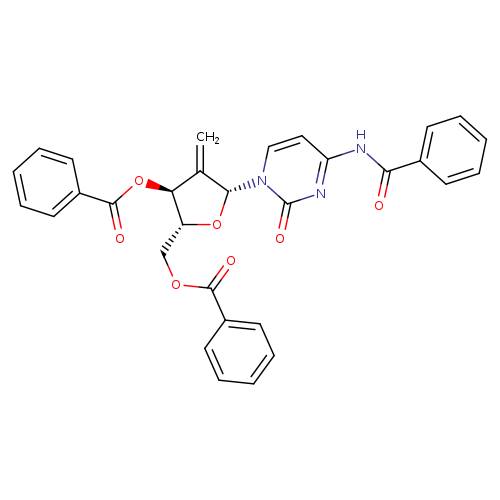 Cytidine, N-benzoyl-2^-deoxy-2^-Methylene-,3^,5^-dibenzoate(9CI)