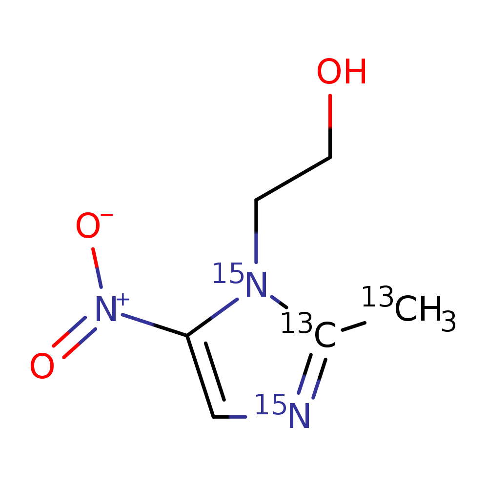 Metronidazole-13C2,15N2