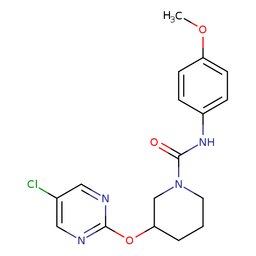 3-[(5-chloropyrimidin-2-yl)oxy]-N-(4-methoxyphenyl)piperidine-1-carboxamide