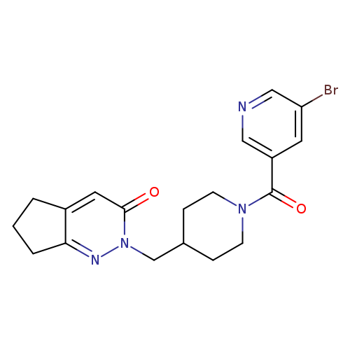 2-{[1-(5-bromopyridine-3-carbonyl)piperidin-4-yl]methyl}-2H,3H,5H,6H,7H-cyclopenta[c]pyridazin-3-one