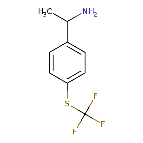 1-(4-[(Trifluoromethyl)sulfanyl]phenyl)ethan-1-amine