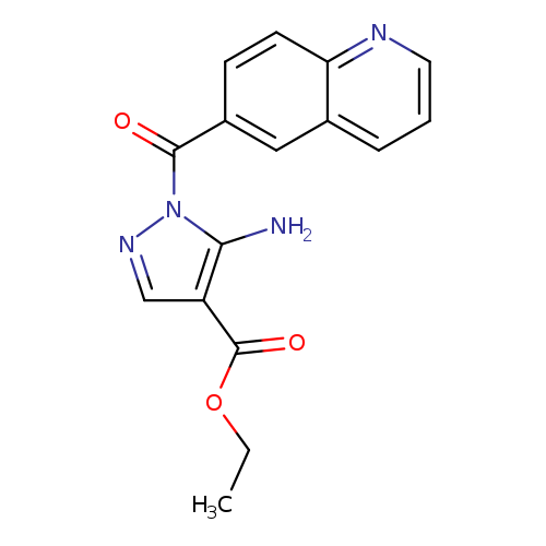 ethyl 5-amino-1-(quinoline-6-carbonyl)-1H-pyrazole-4-carboxylate