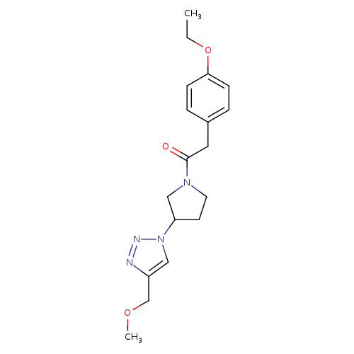2-(4-ethoxyphenyl)-1-{3-[4-(methoxymethyl)-1H-1,2,3-triazol-1-yl]pyrrolidin-1-yl}ethan-1-one