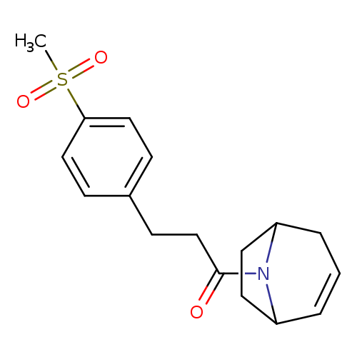 1-{8-azabicyclo[3.2.1]oct-2-en-8-yl}-3-(4-methanesulfonylphenyl)propan-1-one