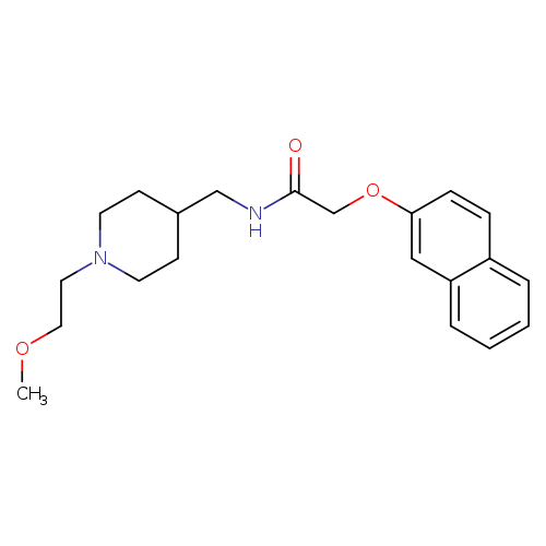 N-{[1-(2-methoxyethyl)piperidin-4-yl]methyl}-2-(naphthalen-2-yloxy)acetamide
