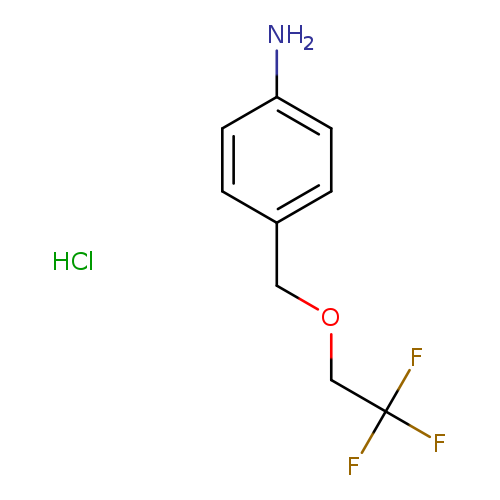 4-[(2,2,2-trifluoroethoxy)methyl]aniline hydrochloride