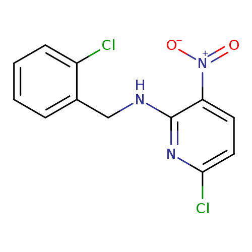 6-chloro-N-[(2-chlorophenyl)methyl]-3-nitropyridin-2-amine