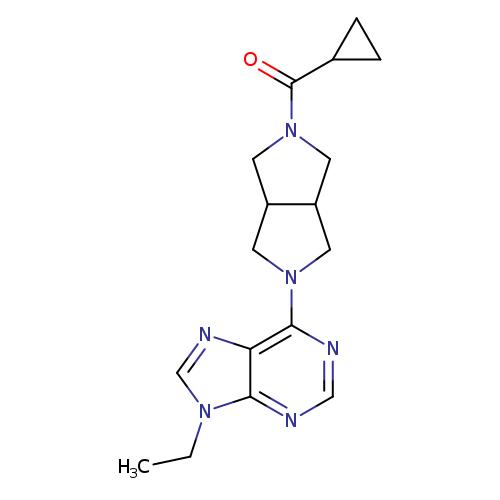 6-{5-cyclopropanecarbonyl-octahydropyrrolo[3,4-c]pyrrol-2-yl}-9-ethyl-9H-purine