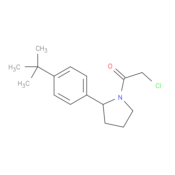 1-[2-(4-tert-butylphenyl)pyrrolidin-1-yl]-2-chloroethan-1-one