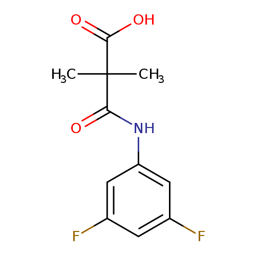 2-[(3,5-difluorophenyl)carbamoyl]-2,2-dimethylacetic acid