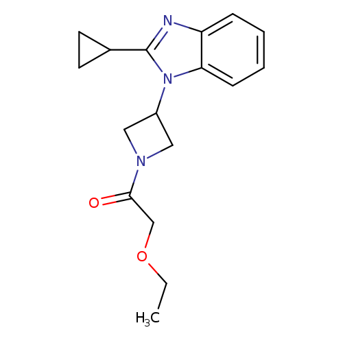 1-[3-(2-cyclopropyl-1H-1,3-benzodiazol-1-yl)azetidin-1-yl]-2-ethoxyethan-1-one