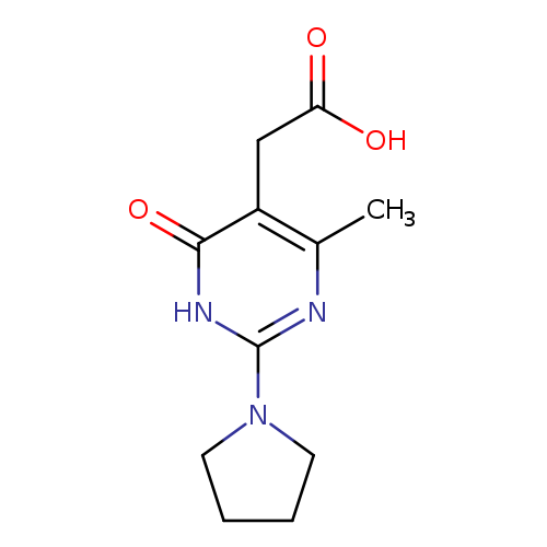 2-[4-methyl-6-oxo-2-(pyrrolidin-1-yl)-1,6-dihydropyrimidin-5-yl]acetic acid