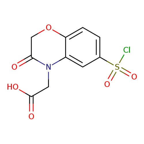2-[6-(chlorosulfonyl)-3-oxo-3,4-dihydro-2H-1,4-benzoxazin-4-yl]acetic acid