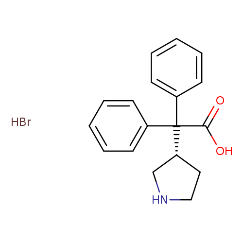 3-Pyrrolidineacetic acid, α,α-diphenyl-, hydrobromide (1:1), (3S)-
