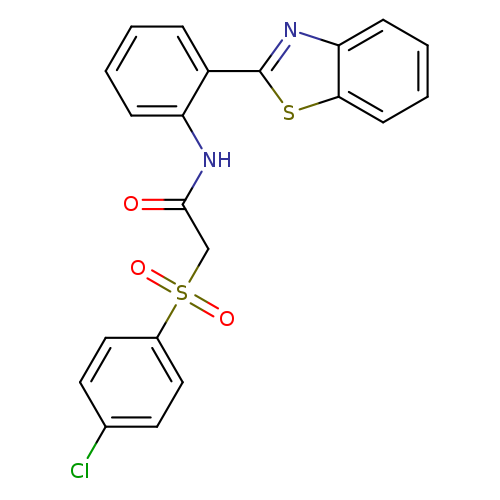 N-[2-(1,3-benzothiazol-2-yl)phenyl]-2-(4-chlorobenzenesulfonyl)acetamide