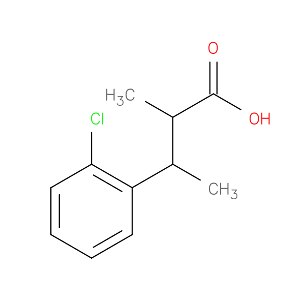 3-(2-chlorophenyl)-2-methylbutanoic acid
