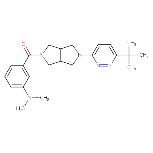 3-[5-(6-tert-butylpyridazin-3-yl)-octahydropyrrolo[3,4-c]pyrrole-2-carbonyl]-N,N-dimethylaniline