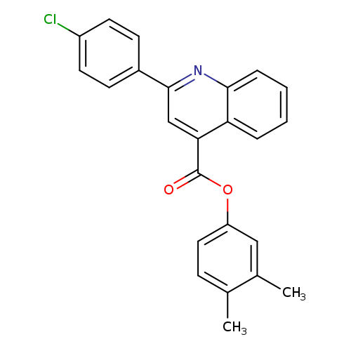 3,4-dimethylphenyl 2-(4-chlorophenyl)-4-quinolinecarboxylate