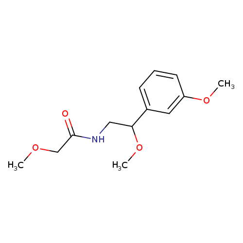 2-methoxy-N-[2-methoxy-2-(3-methoxyphenyl)ethyl]acetamide