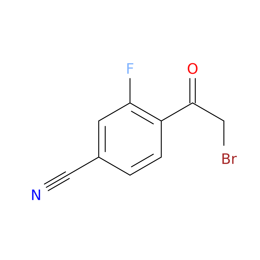 4-(2-bromoacetyl)-3-fluorobenzonitrile