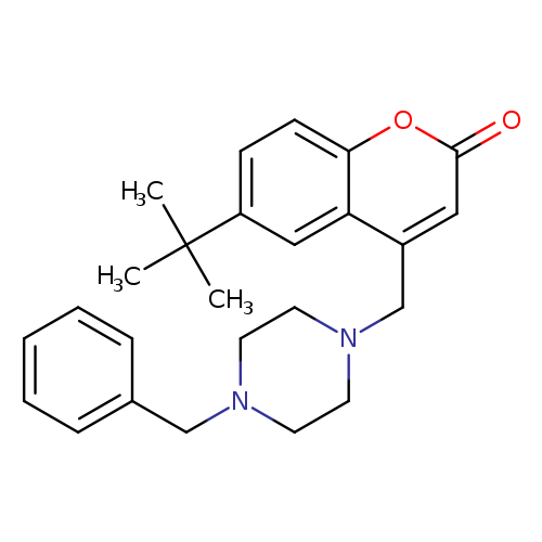 4-[(4-benzylpiperazin-1-yl)methyl]-6-tert-butyl-2H-chromen-2-one